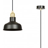 Lampa Wisząca Loft Ibor Czarno-Złota Emibig | Sklep z Lampami