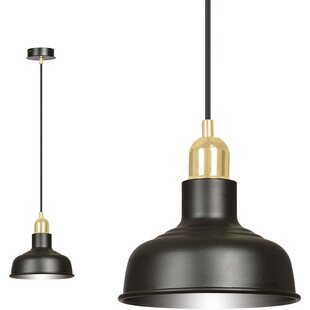 Lampa Wisząca Loft Ibor Czarno-Złota Emibig | Sklep z Lampami