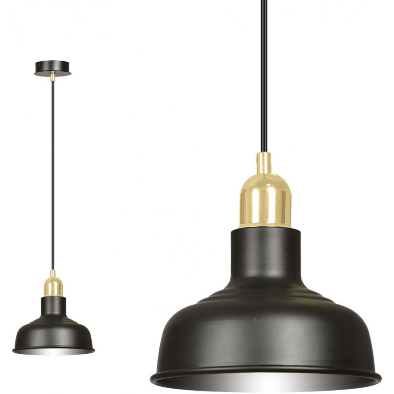 Lampa Wisząca Loft Ibor Czarno-Złota Emibig | Sklep z Lampami