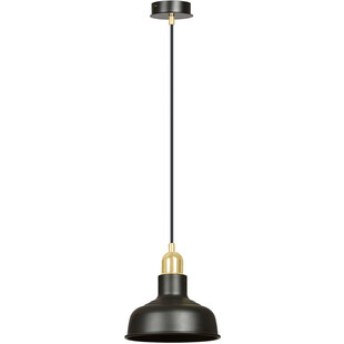 Lampa Wisząca Loft Ibor Czarno-Złota Emibig | Sklep z Lampami