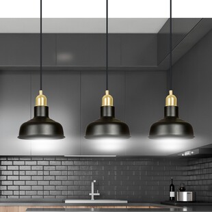 Lampa Wisząca Loft Ibor III | Emibig - Czarno-Złota 72cm