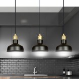 Lampa Wisząca Loft Ibor III | Emibig - Czarno-Złota 72cm