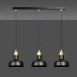 Lampa Wisząca Loft Ibor III | Emibig - Czarno-Złota 72cm