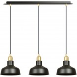Lampa Wisząca Loft Ibor III | Emibig - Czarno-Złota 72cm