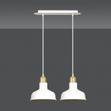 Lampa wisząca loft Ibor II | Biało-złota Emibig | Sklep z lampami