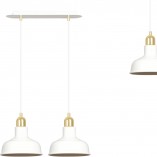 Lampa wisząca loft Ibor II | Biało-złota Emibig | Sklep z lampami