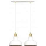 Lampa wisząca loft Ibor II | Biało-złota Emibig | Sklep z lampami