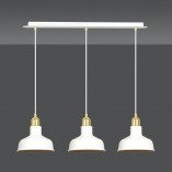Lampa wisząca loft Ibor III | Emibig - 72cm, biało-złota