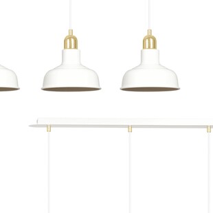 Lampa wisząca loft Ibor III | Emibig - 72cm, biało-złota