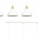 Lampa wisząca loft Ibor III | Emibig - 72cm, biało-złota
