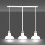 Lampa wisząca loft Ibor III | Emibig - 72cm, biało-złota