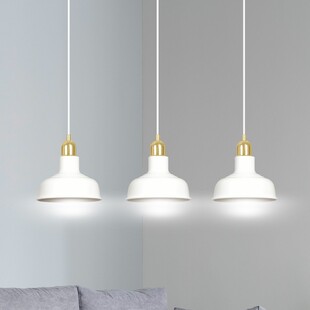Lampa wisząca loft Ibor III | Emibig - 72cm, biało-złota