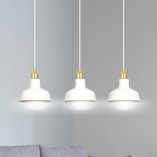 Lampa wisząca loft Ibor III | Emibig - 72cm, biało-złota