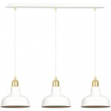 Lampa wisząca loft Ibor III | Emibig - 72cm, biało-złota