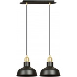 Lampa Wisząca Loft Ibor II Czarno-Złota Emibig | 42cm