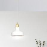 Lampa wisząca loft Ibor | Biało-złota Emibig - Kup teraz!