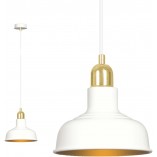 Lampa wisząca loft Ibor | Biało-złota Emibig - Kup teraz!