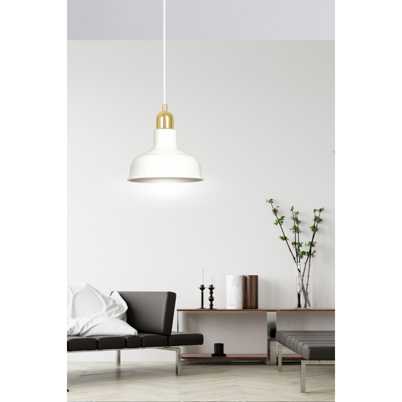 Lampa wisząca loft Ibor | Biało-złota Emibig - Kup teraz!