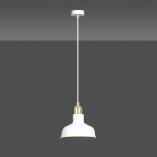 Lampa wisząca loft Ibor | Biało-złota Emibig - Kup teraz!