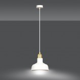 Lampa wisząca loft Ibor | Biało-złota Emibig - Kup teraz!