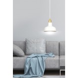 Lampa wisząca loft Ibor | Biało-złota Emibig - Kup teraz!