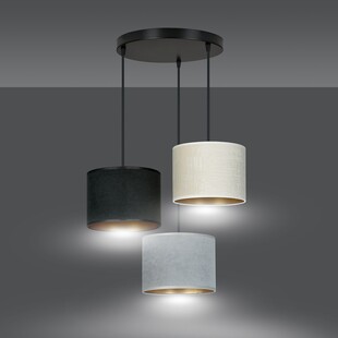 Lampa wisząca Hilde Premium - kolorowa, potrójna | Emibig