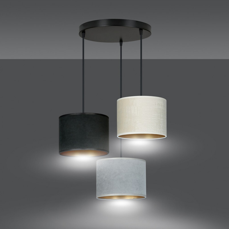 Lampa wisząca Hilde Premium - kolorowa, potrójna | Emibig