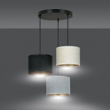 Lampa wisząca Hilde Premium - kolorowa, potrójna | Emibig