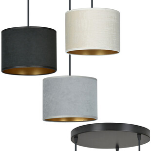 Lampa wisząca Hilde Premium - kolorowa, potrójna | Emibig