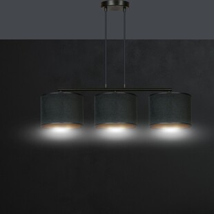 Lampa wisząca Hilde III czarna Emibig | Nowoczesne oświetlenie