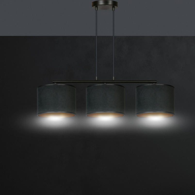 Lampa wisząca Hilde III czarna Emibig | Nowoczesne oświetlenie