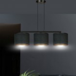 Lampa wisząca Hilde III czarna Emibig | Nowoczesne oświetlenie