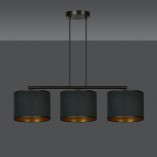 Lampa wisząca Hilde III czarna Emibig | Nowoczesne oświetlenie
