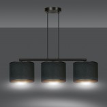 Lampa wisząca Hilde III czarna Emibig | Nowoczesne oświetlenie