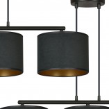 Lampa wisząca Hilde III czarna Emibig | Nowoczesne oświetlenie