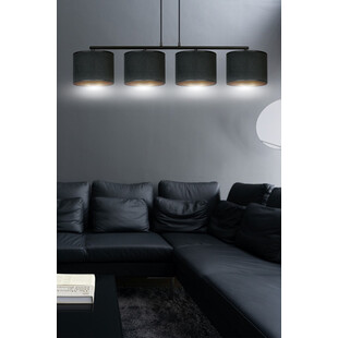 Lampa wisząca Hilde IV czarna Emibig | Nowoczesne oświetlenie