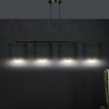 Lampa wisząca Hilde IV czarna Emibig | Nowoczesne oświetlenie