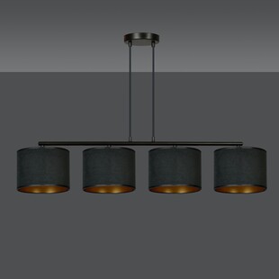 Lampa wisząca Hilde IV czarna Emibig | Nowoczesne oświetlenie