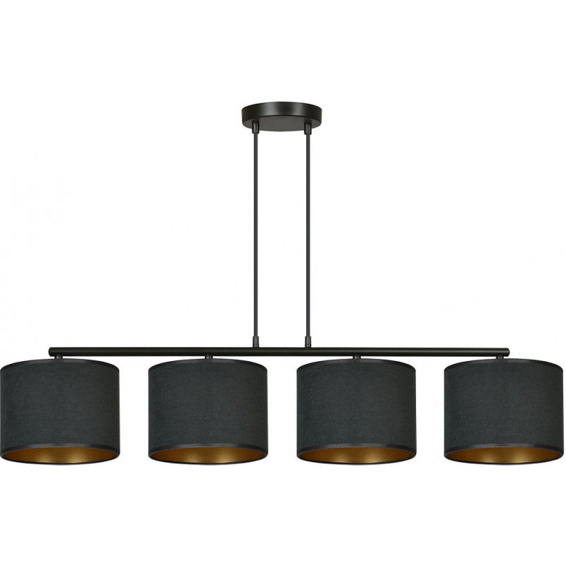 Lampa wisząca Hilde IV czarna Emibig | Nowoczesne oświetlenie