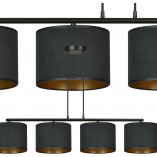 Lampa wisząca Hilde IV czarna Emibig | Nowoczesne oświetlenie