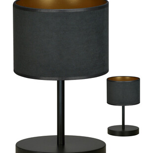 Lampa nocna Hilde czarna Emibig | Stylowe oświetlenie