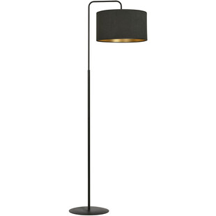 Lampa podłogowa z abażurem Hilde czarna Emibig