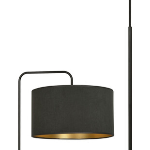 Lampa podłogowa z abażurem Hilde czarna Emibig