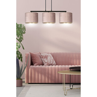 Lampa wisząca różowa Emibig Hilde III 72cm - Stylowe oświetlenie