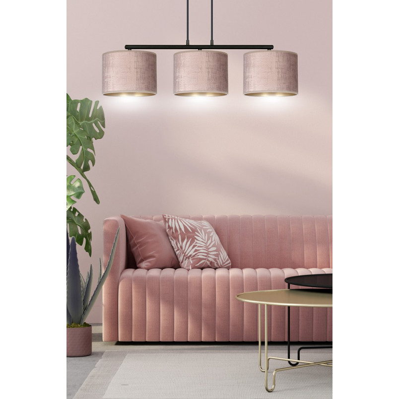 Lampa wisząca różowa Emibig Hilde III 72cm - Stylowe oświetlenie