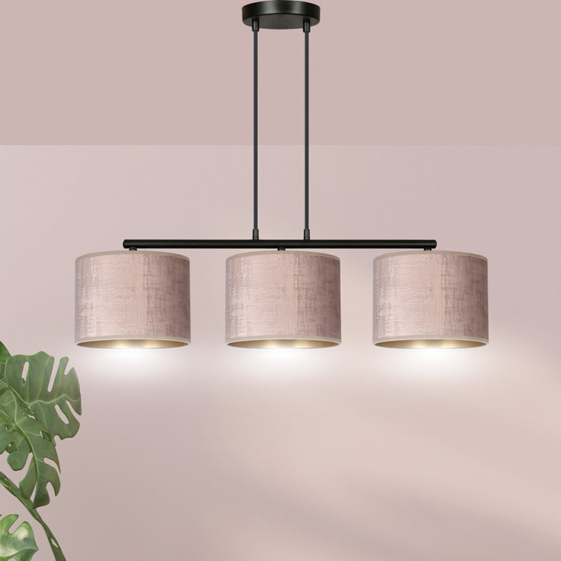 Lampa wisząca różowa Emibig Hilde III 72cm - Stylowe oświetlenie