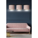 Lampa wisząca różowa Emibig Hilde III 72cm - Stylowe oświetlenie