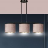 Lampa wisząca różowa Emibig Hilde III 72cm - Stylowe oświetlenie