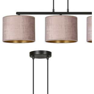 Lampa wisząca różowa Emibig Hilde III 72cm - Stylowe oświetlenie