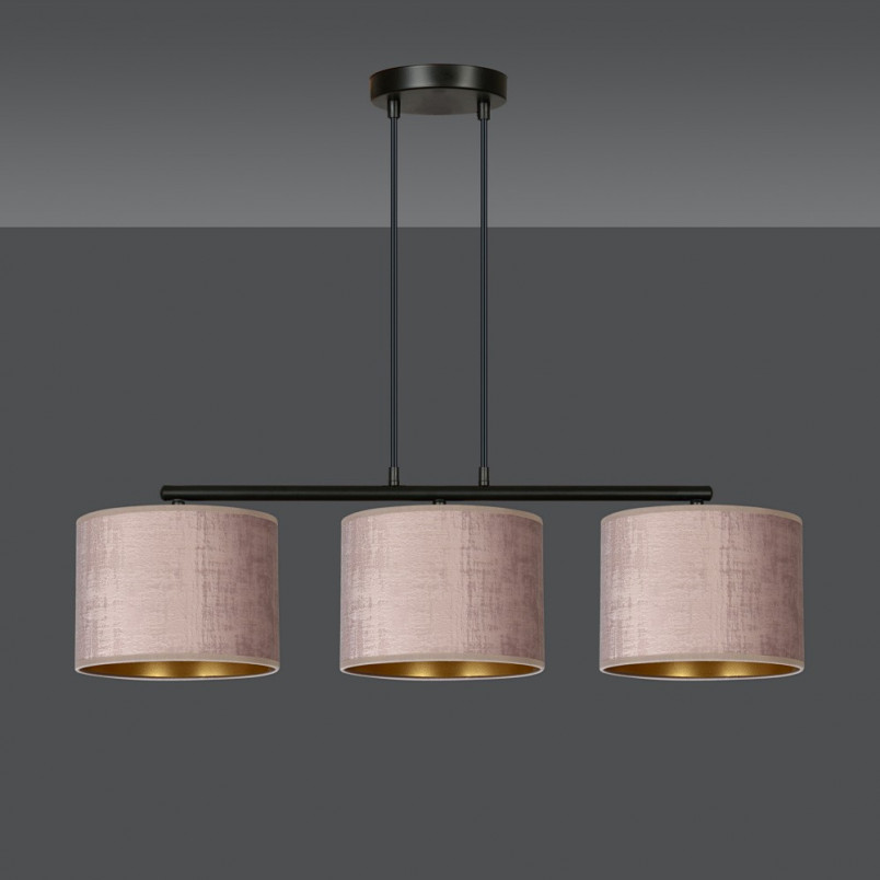 Lampa wisząca różowa Emibig Hilde III 72cm - Stylowe oświetlenie
